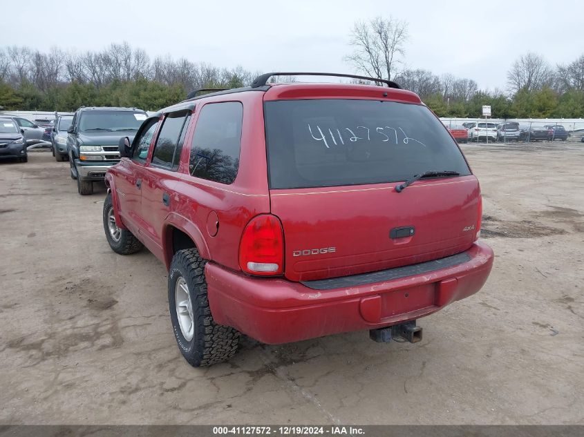 1998 Dodge Durango Slt VIN: 1B4HS28Y2WF189255 Lot: 41127572