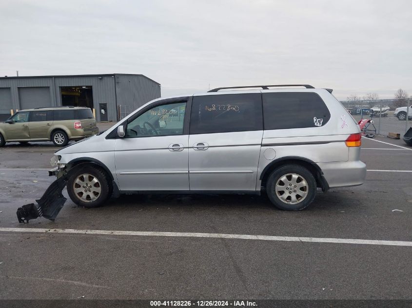 2002 Honda Odyssey Ex VIN: 2HKRL18692H577788 Lot: 41128226