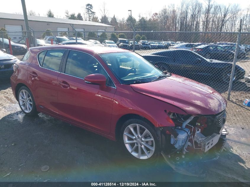 2012 Lexus Ct 200H Premium VIN: JTHKD5BH2C2073892 Lot: 41128514