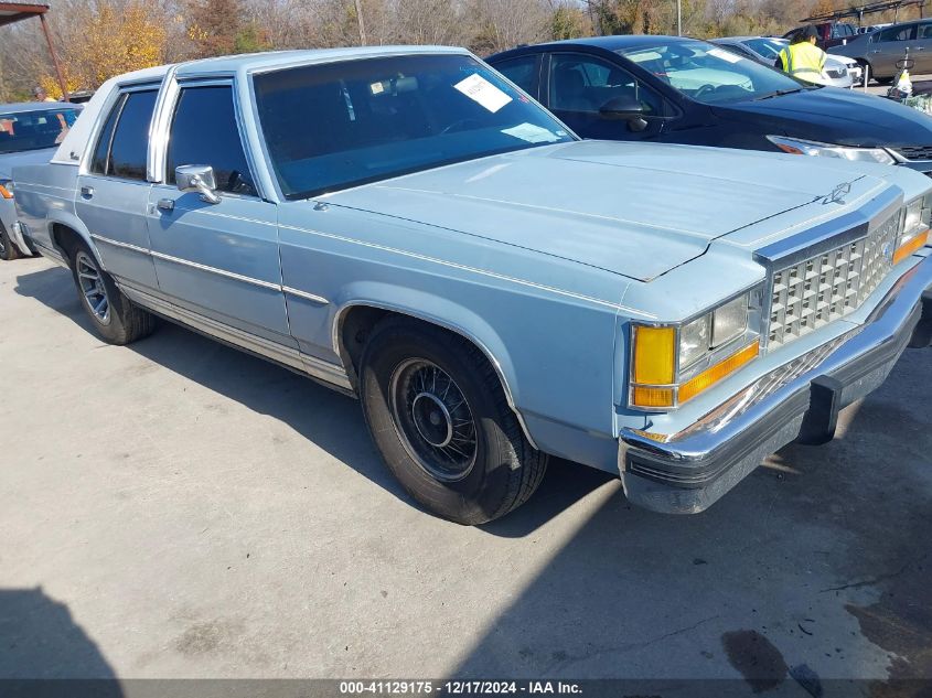 1987 Ford Crown Victoria VIN: 2FABP73F9HX109931 Lot: 41129175