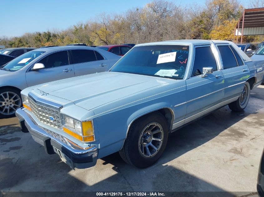 1987 Ford Crown Victoria VIN: 2FABP73F9HX109931 Lot: 41129175