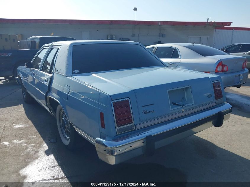 1987 Ford Crown Victoria VIN: 2FABP73F9HX109931 Lot: 41129175