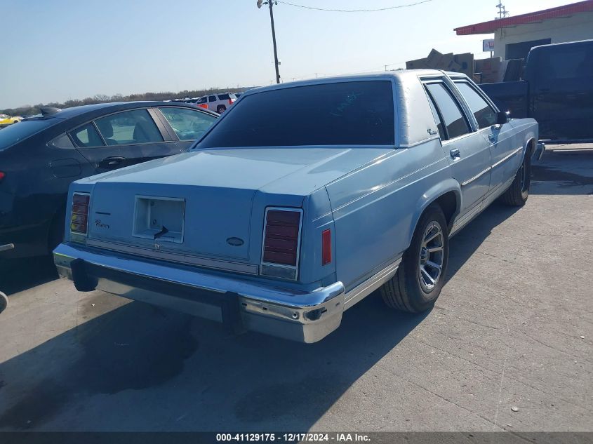 1987 Ford Crown Victoria VIN: 2FABP73F9HX109931 Lot: 41129175