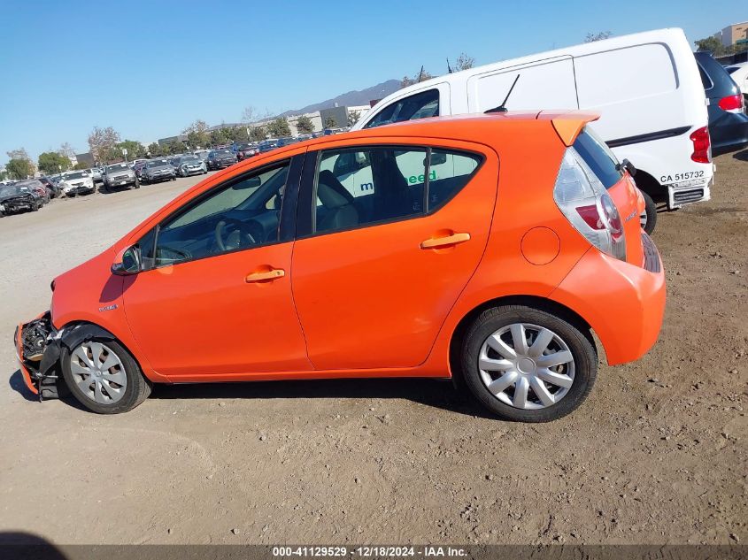 2012 Toyota Prius C Three VIN: JTDKDTB36C1021164 Lot: 41129529