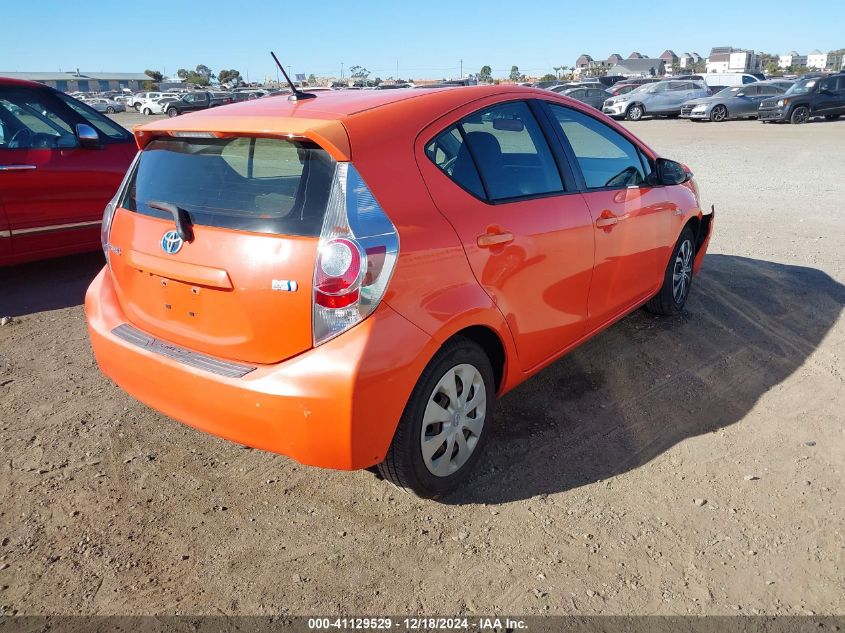 2012 Toyota Prius C Three VIN: JTDKDTB36C1021164 Lot: 41129529