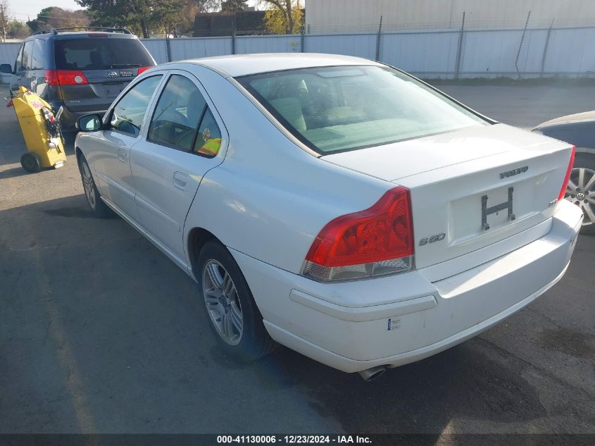 2007 Volvo S60 2.5T VIN: YV1RS592572631886 Lot: 41130006