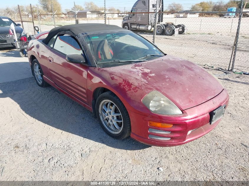 2001 Mitsubishi Eclipse Spyder Gt VIN: 4A3AE55H11E002519 Lot: 41130129