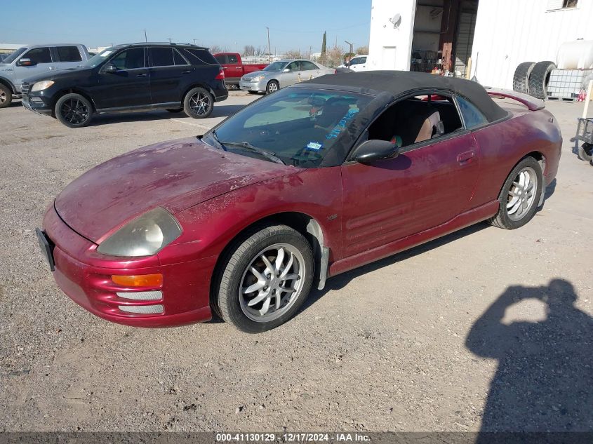 2001 Mitsubishi Eclipse Spyder Gt VIN: 4A3AE55H11E002519 Lot: 41130129