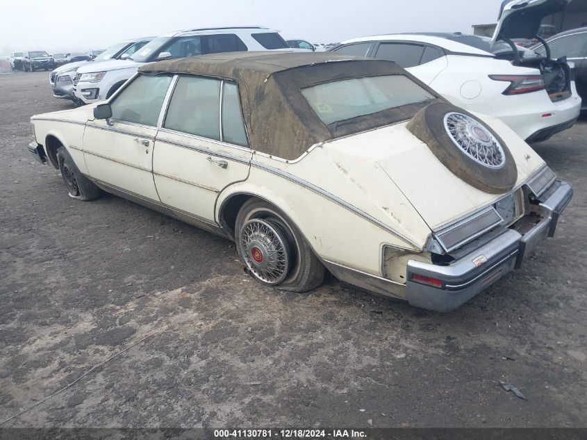 1984 Cadillac Seville VIN: 1G6AS6980EE803169 Lot: 41130781