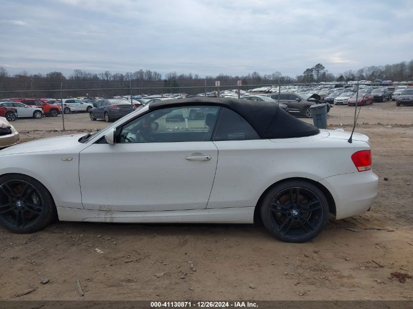 2013 BMW 135I VIN: WBAUN7C52DVM27107 Lot: 41130871