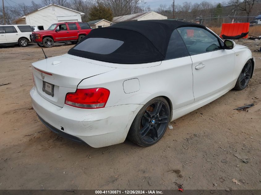 2013 BMW 135I VIN: WBAUN7C52DVM27107 Lot: 41130871