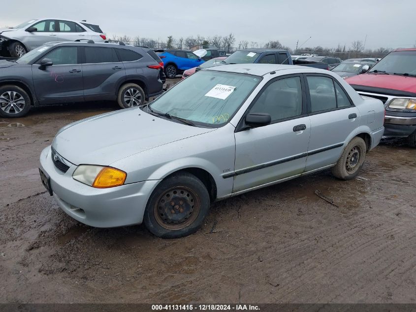 2000 Mazda Protege Dx/Lx VIN: JM1BJ2227YO296243 Lot: 41131415