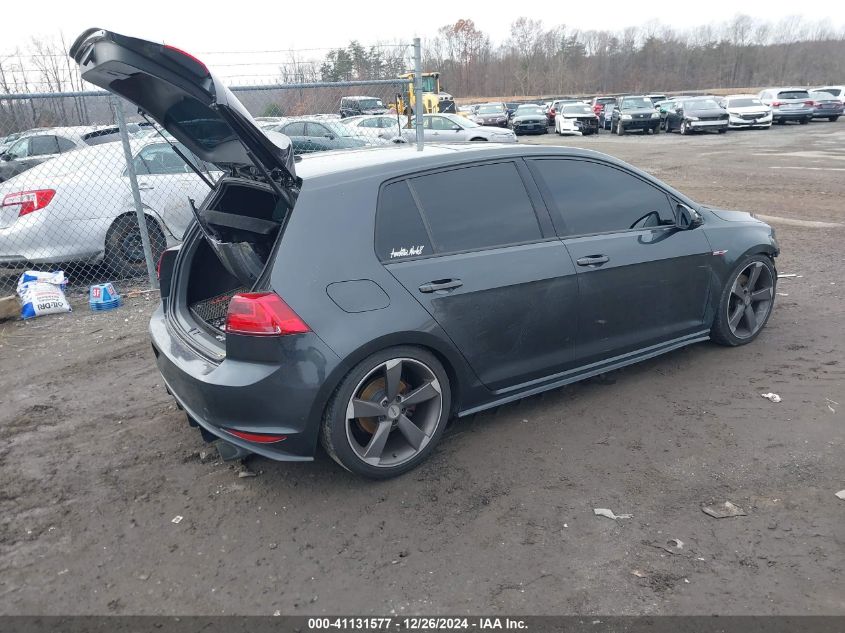 2015 Volkswagen Golf Gti 2.0T Autobahn 4-Door VIN: 3VW5T7AU5FM102579 Lot: 41131577