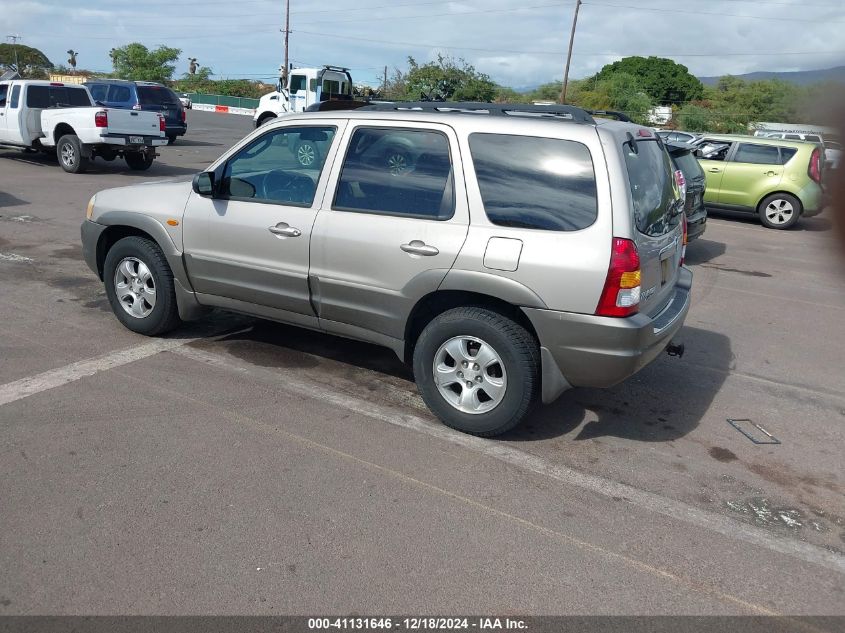 2002 Mazda Tribute Es V6/Lx V6 VIN: 4F2CU08162KM43663 Lot: 41131646