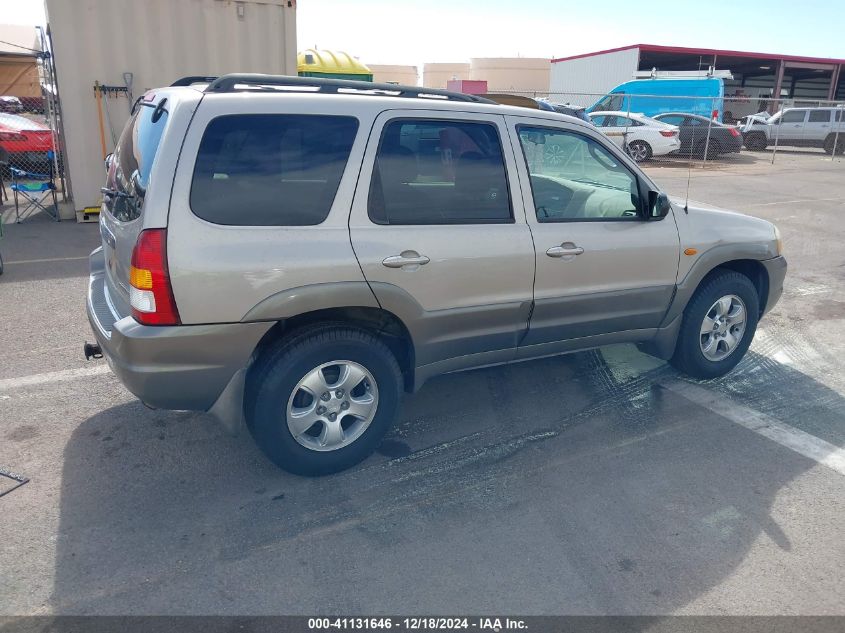 2002 Mazda Tribute Es V6/Lx V6 VIN: 4F2CU08162KM43663 Lot: 41131646