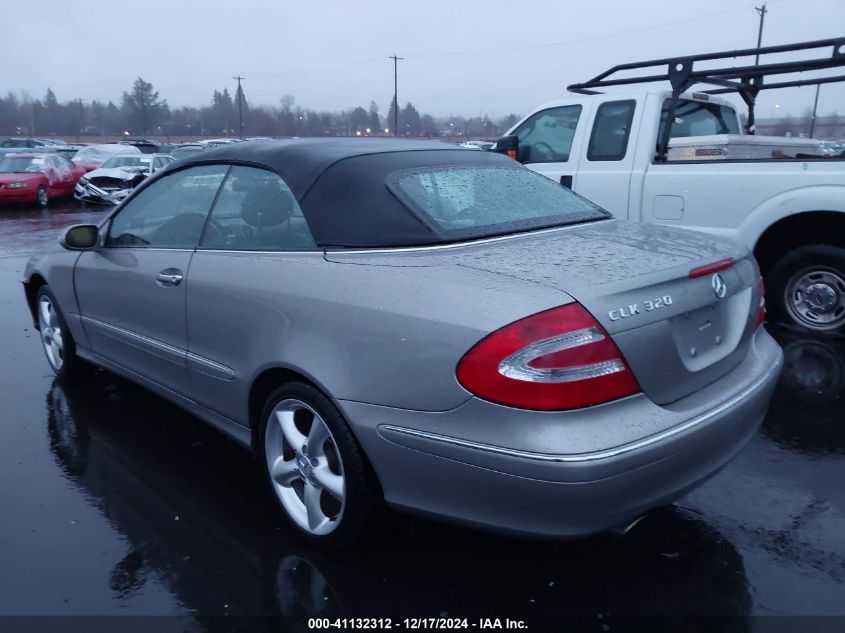 2004 Mercedes-Benz Clk 320 VIN: WDBTK65G24T028756 Lot: 41132312