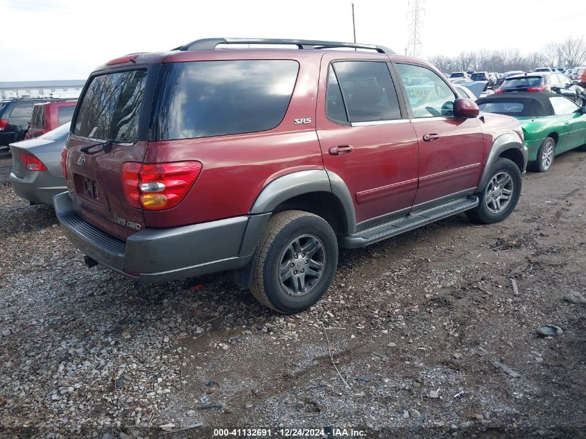 2004 Toyota Sequoia Sr5 V8 VIN: 5TDBT44AX4S211414 Lot: 41132691