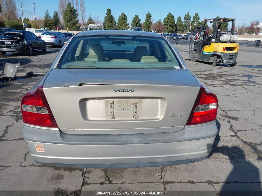 2001 Volvo S80 T6 VIN: YV1TS90D611164664 Lot: 41132722