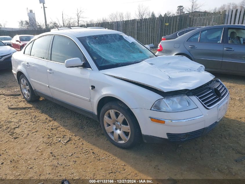 2001 Volkswagen Passat Glx VIN: WVWRH63B91P202005 Lot: 41133166