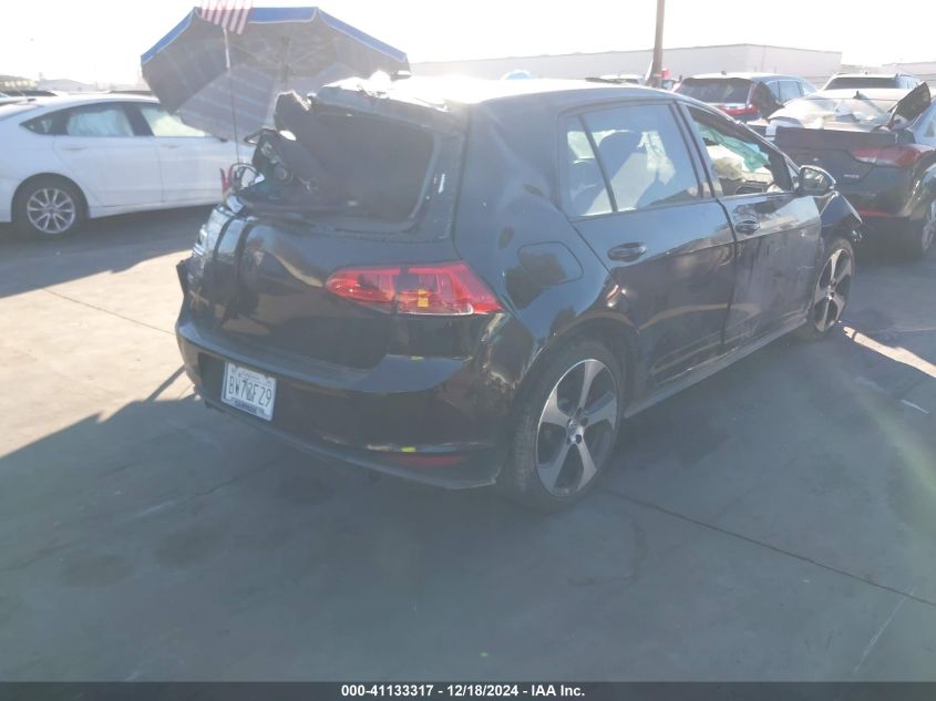 2016 Volkswagen Golf Gti Se W/Performance Package 4-Door VIN: 3VW547AU1GM054397 Lot: 41133317