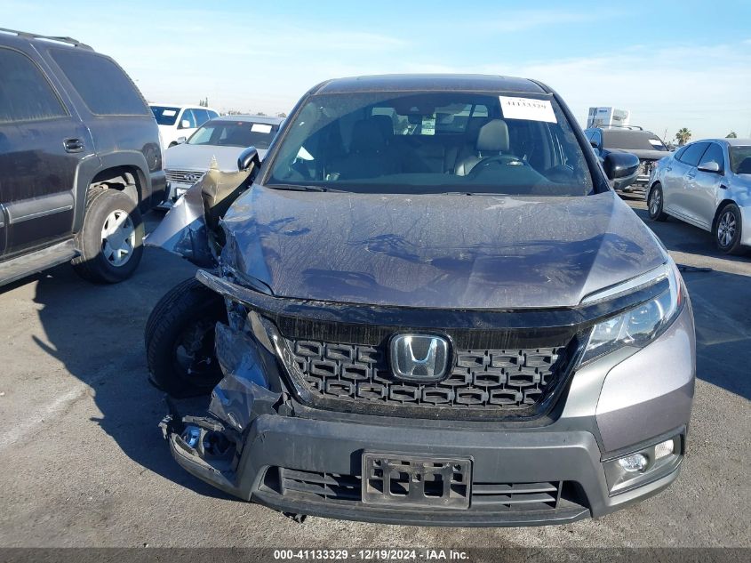 2019 Honda Passport Ex-L VIN: 5FNYF7H53KB010178 Lot: 41133329