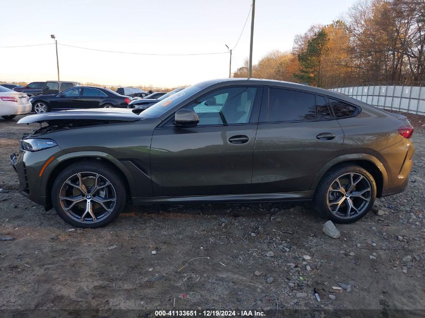 2025 BMW X6 xDrive40I VIN: 5UX33EX0XS9X60988 Lot: 41133651