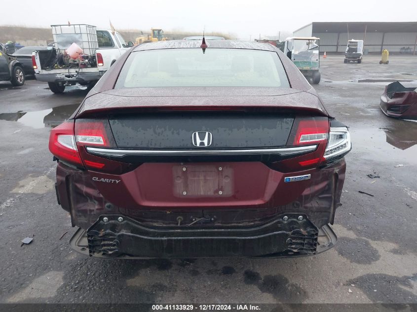 2018 Honda Clarity Plug-In Hybrid VIN: JHMZC5F19JC008317 Lot: 41133929