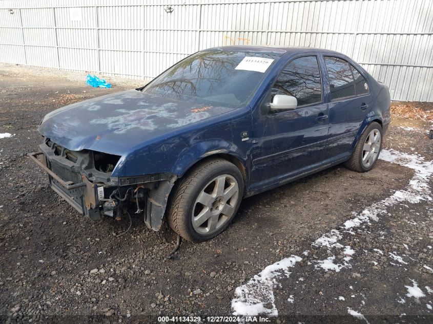 2001 Volkswagen Jetta Gls 1.8L Turbo VIN: 3VWSD69M91M168981 Lot: 41134329