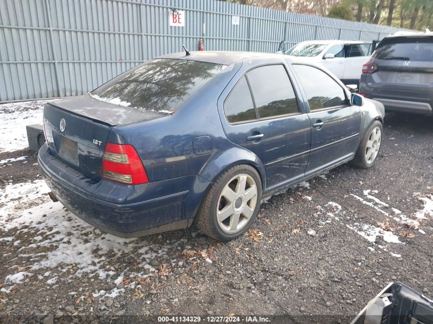 2001 Volkswagen Jetta Gls 1.8L Turbo VIN: 3VWSD69M91M168981 Lot: 41134329