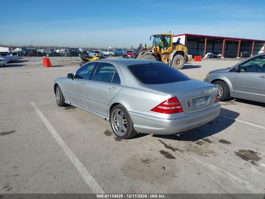 2001 Mercedes-Benz S 600 VIN: WDBNG78J61A137932 Lot: 41134529