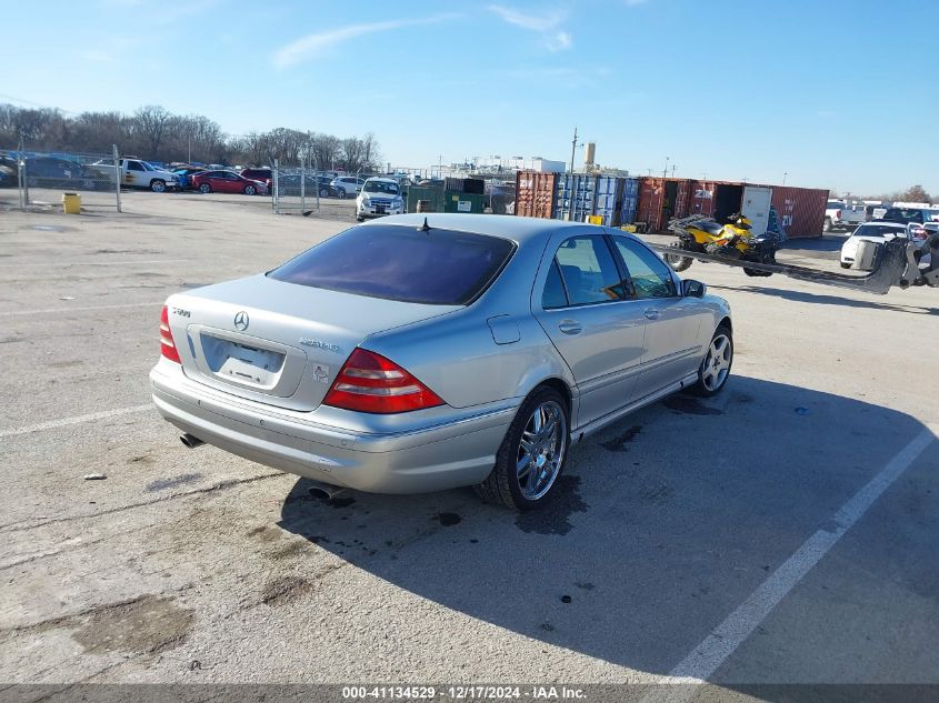 2001 Mercedes-Benz S 600 VIN: WDBNG78J61A137932 Lot: 41134529