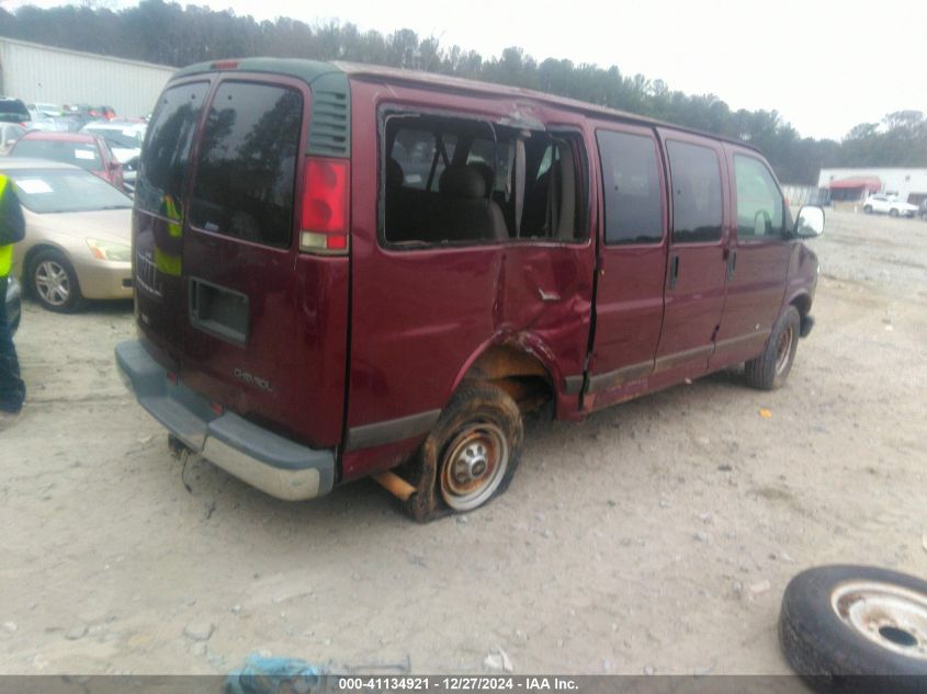 1997 Chevrolet Express VIN: 1GNGG25R7V1051792 Lot: 41134921