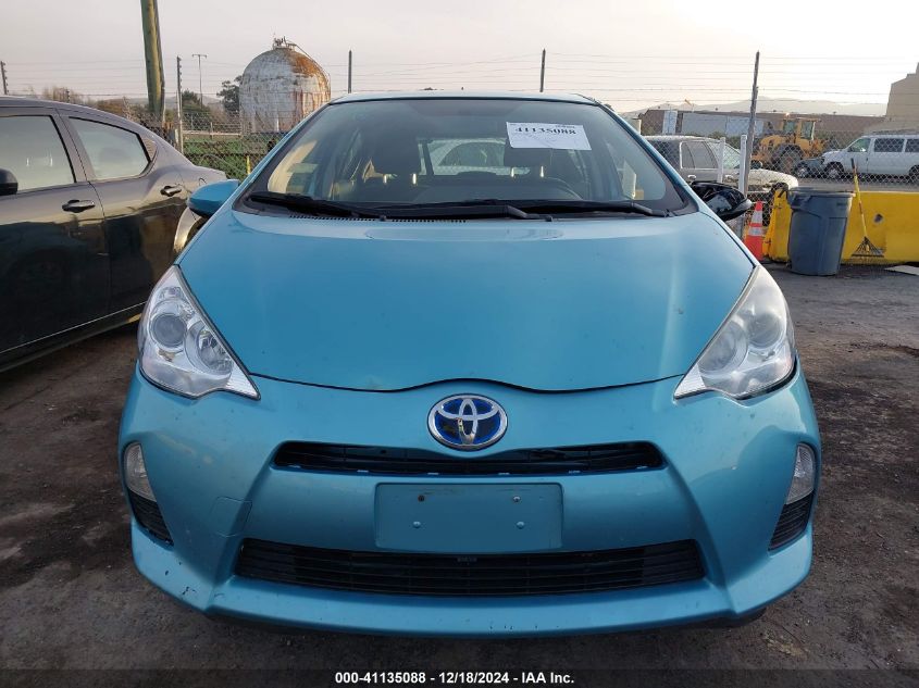 2012 Toyota Prius C Two VIN: JTDKDTB38C1010599 Lot: 41135088