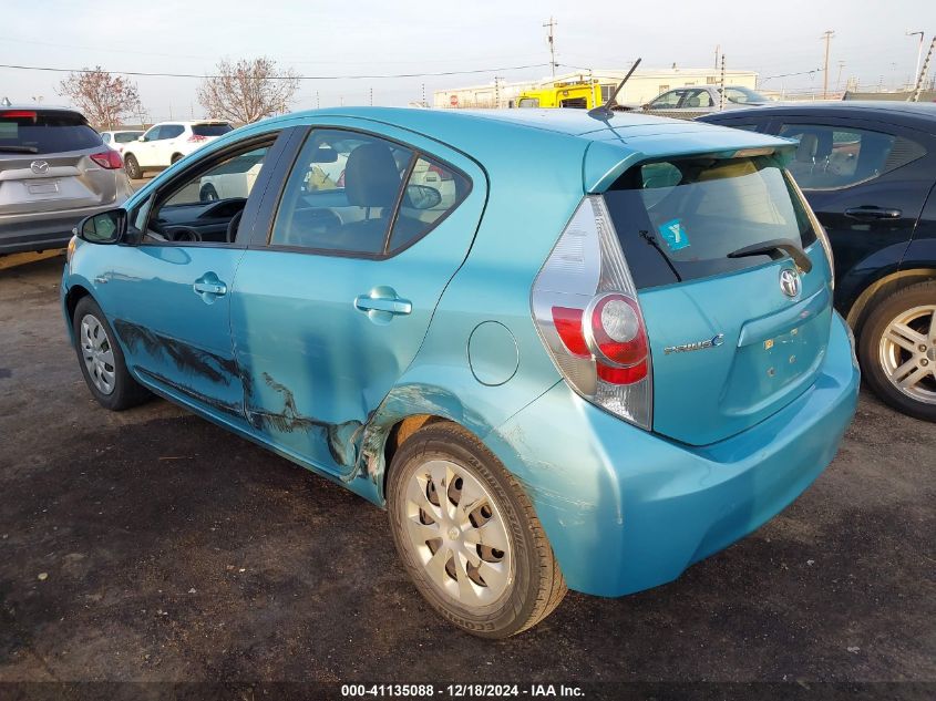 2012 Toyota Prius C Two VIN: JTDKDTB38C1010599 Lot: 41135088