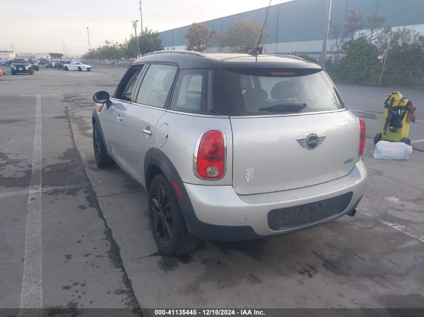 2013 Mini Countryman Cooper VIN: WMWZB3C5XDWM07284 Lot: 41135445