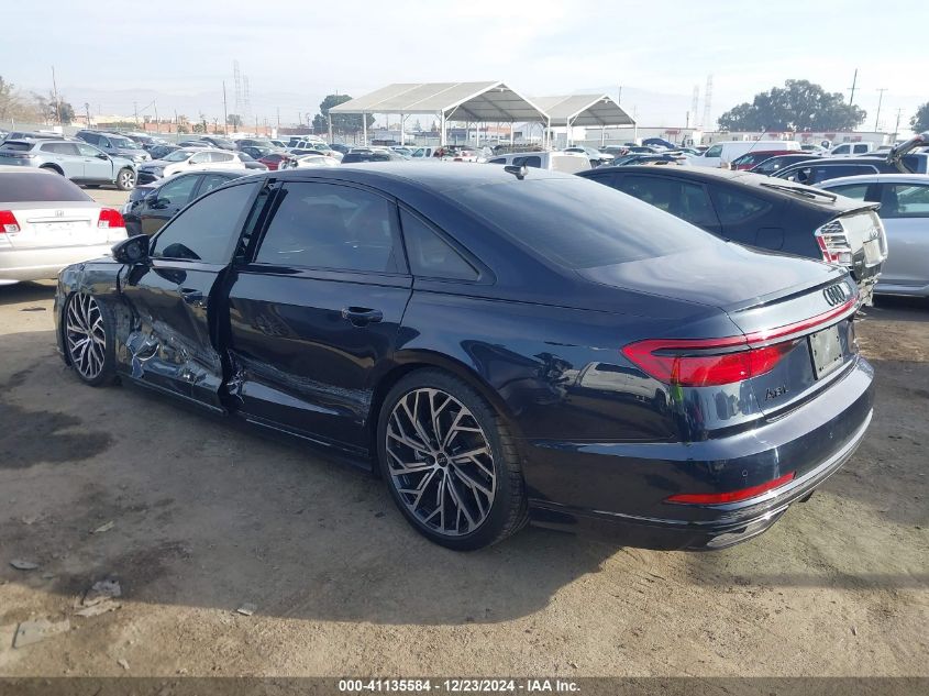 2021 Audi A8 L 55 Tfsi Quattro Tiptronic VIN: WAU8DAF82MN024168 Lot: 41135584