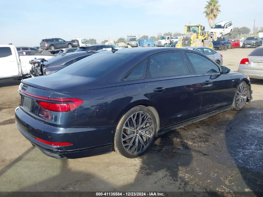 2021 Audi A8 L 55 Tfsi Quattro Tiptronic VIN: WAU8DAF82MN024168 Lot: 41135584