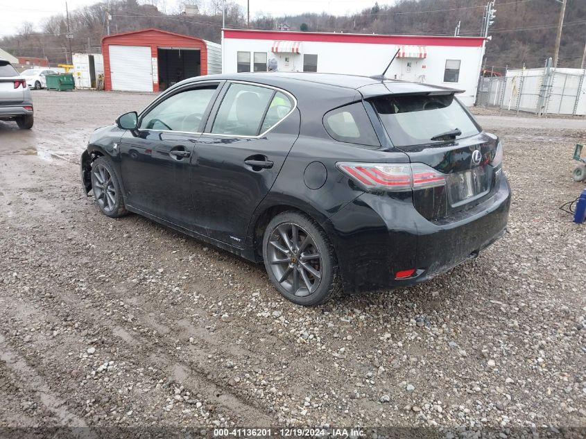 2012 Lexus Ct 200H Premium VIN: JTHKD5BH2C2079840 Lot: 41136201