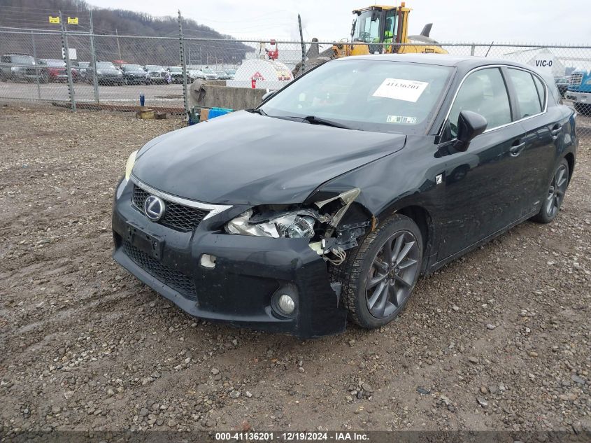 2012 Lexus Ct 200H Premium VIN: JTHKD5BH2C2079840 Lot: 41136201