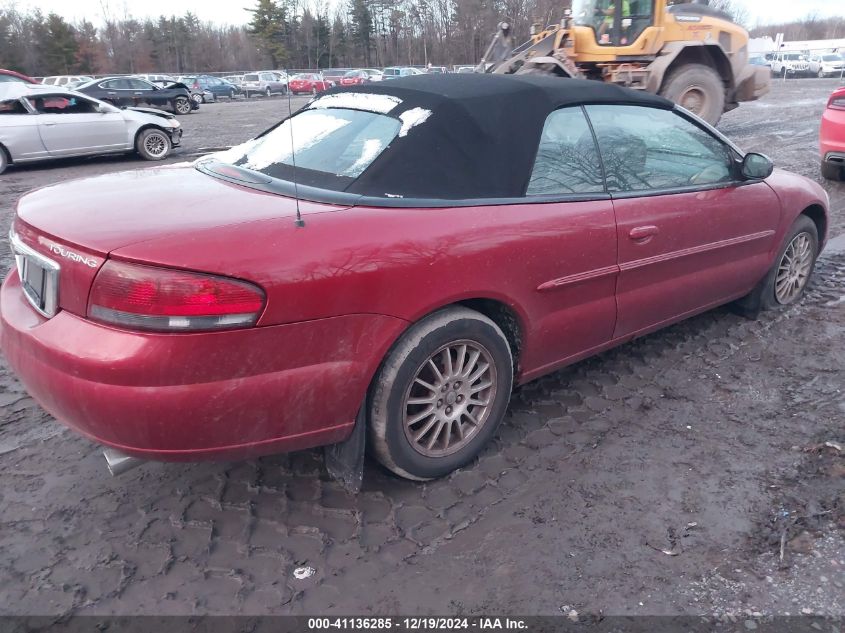 2004 Chrysler Sebring Lxi VIN: 1C3EL55R74N236028 Lot: 41136285