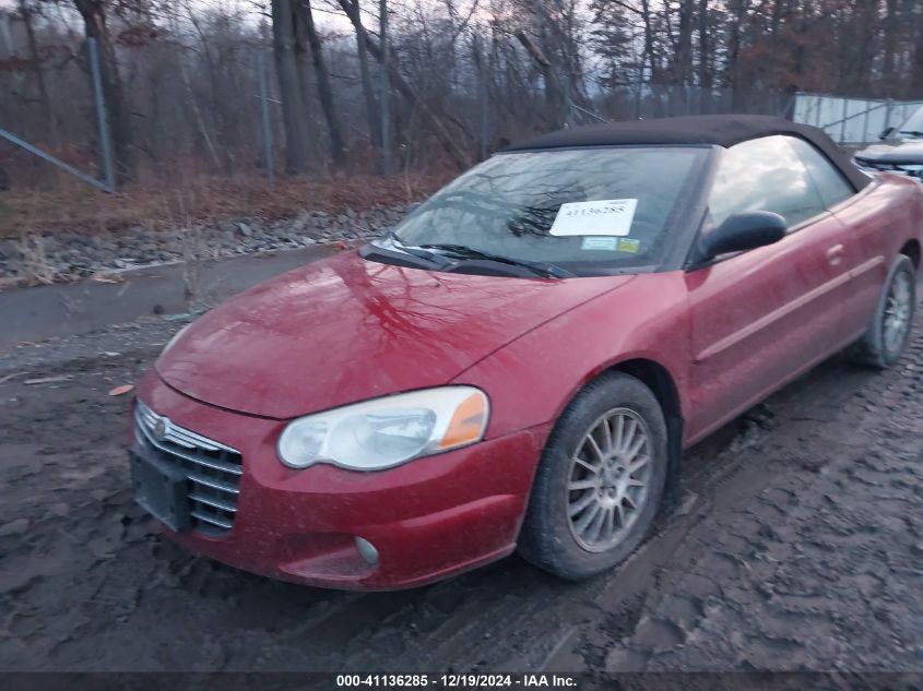 2004 Chrysler Sebring Lxi VIN: 1C3EL55R74N236028 Lot: 41136285