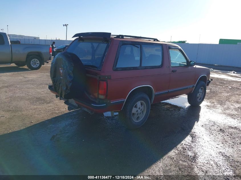 1991 Chevrolet Blazer S10 VIN: 1GNCT18Z4M8159485 Lot: 41136477