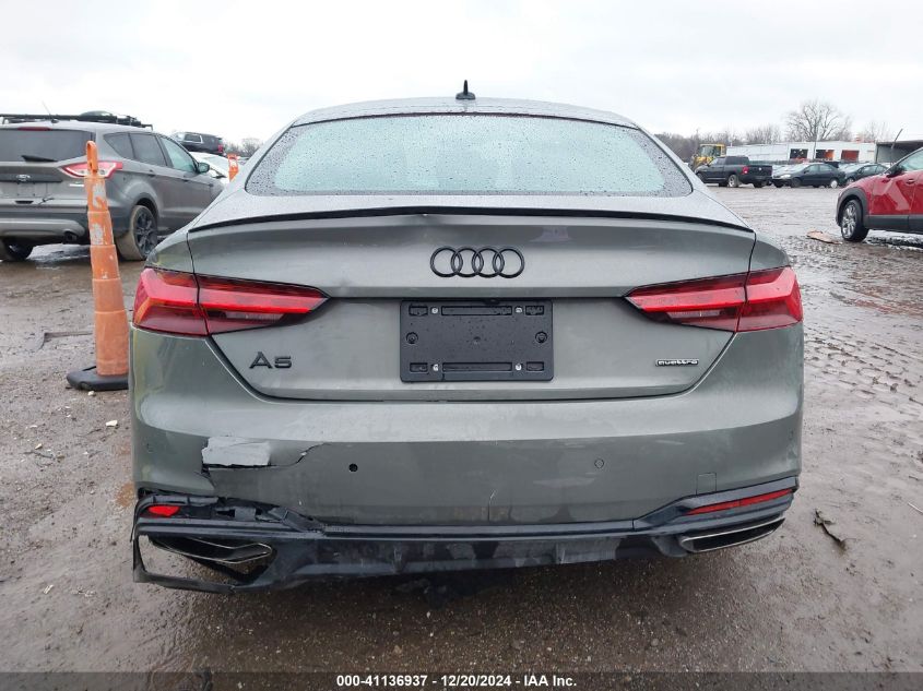 2023 Audi A5 Sportback Premium Plus 45 Tfsi S Line Quattro S Tronic VIN: WAUFACF59PA069184 Lot: 41136937