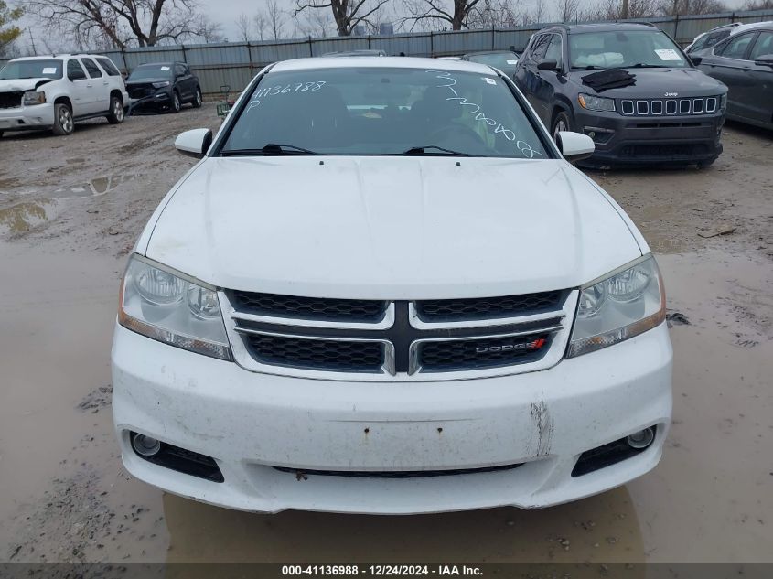 2012 Dodge Avenger Sxt Plus VIN: 1C3CDZEG2CN313882 Lot: 41136988