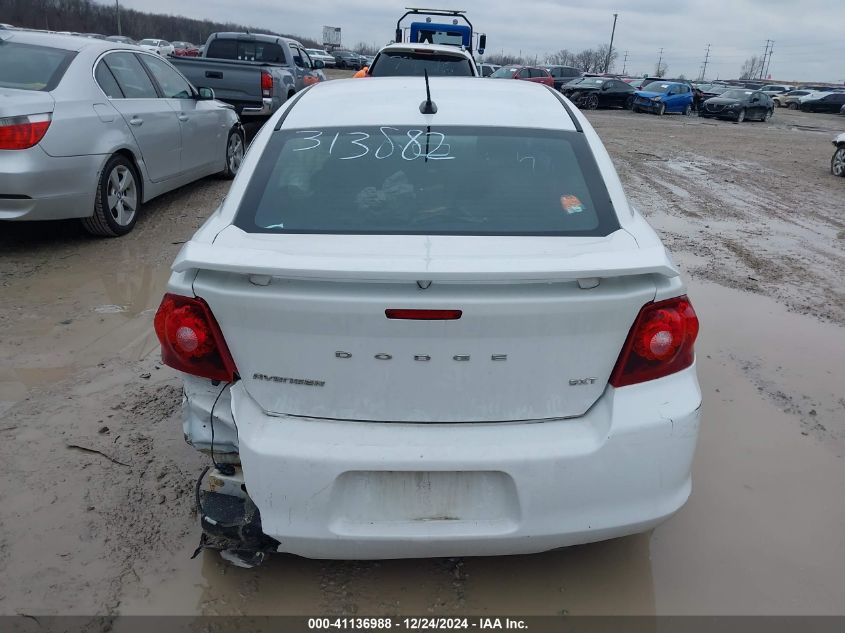 2012 Dodge Avenger Sxt Plus VIN: 1C3CDZEG2CN313882 Lot: 41136988