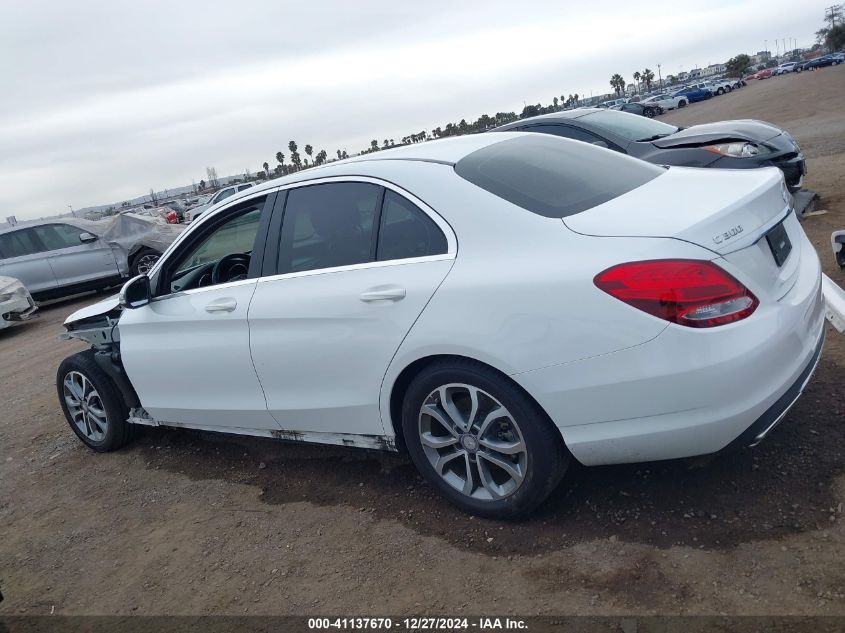 2016 Mercedes-Benz C 300 Luxury/Sport VIN: 55SWF4JB1GU105771 Lot: 41137670