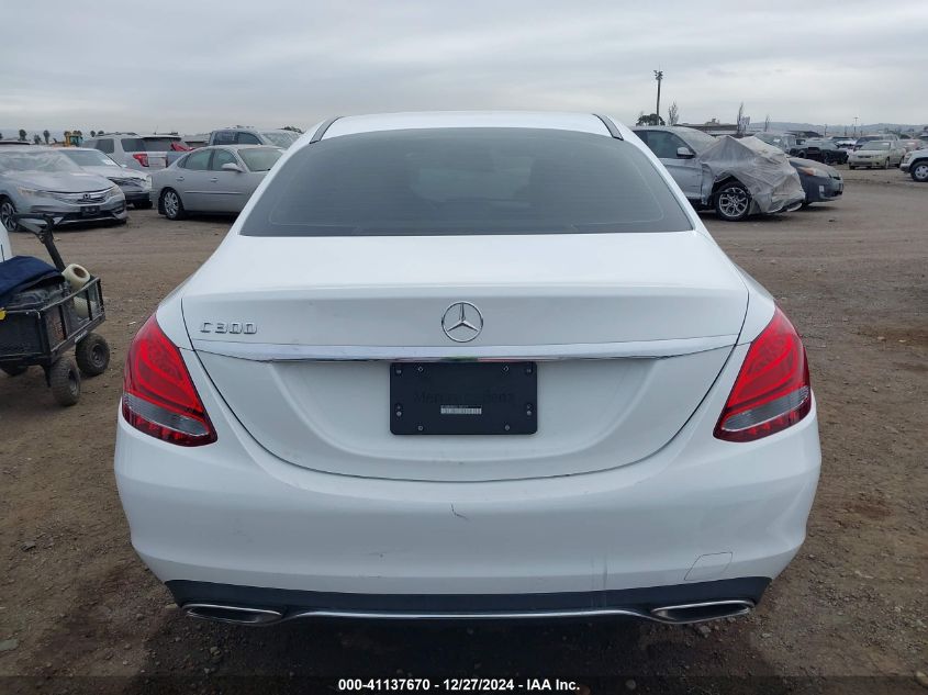 2016 Mercedes-Benz C 300 Luxury/Sport VIN: 55SWF4JB1GU105771 Lot: 41137670