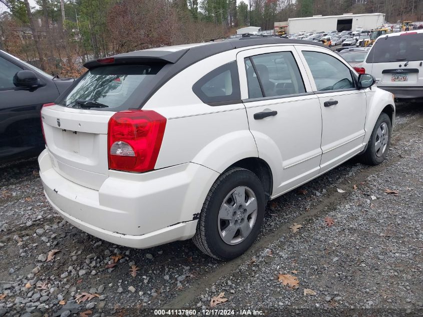 2008 Dodge Caliber Se VIN: 1B3HB28B68D650892 Lot: 41137960