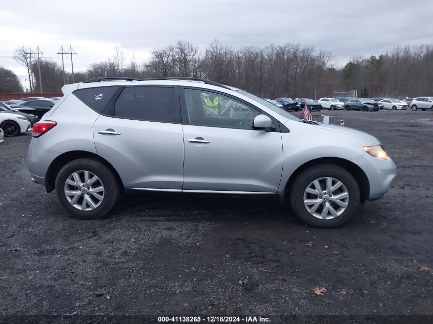 2013 Nissan Murano Sv VIN: JN8AZ1MW1DW321888 Lot: 41138265