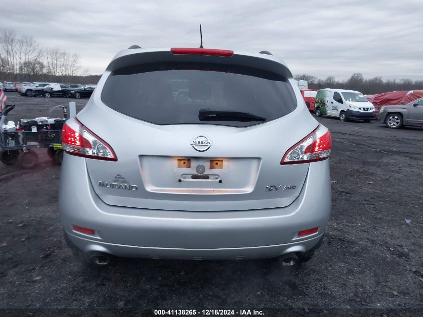 2013 Nissan Murano Sv VIN: JN8AZ1MW1DW321888 Lot: 41138265